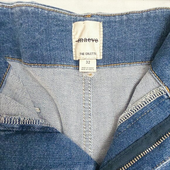 NWT The Colette Crop High-Rise Wide-Leg Jeans by Maeve, Size 32 - Picture 8 of 8